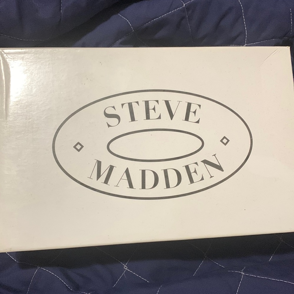 Black Steve Madden Peep Toe Heels